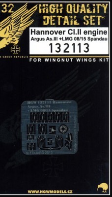 HGW 132113 Hannover Cl.II engine (Argus As.III+LMG 08/15 Spandau) 1/32