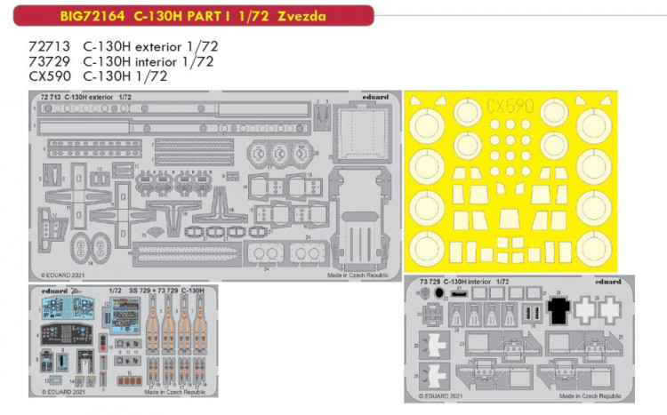 Eduard BIG72164 C-130H PART I (ZVE) 1:72