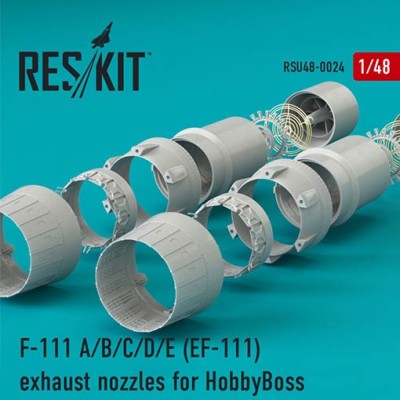 Reskit RSU48-0024 F-111 A/B/C/D/E (EF-111) exh.nozzles (HOBBY) 1/48