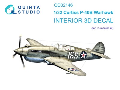 Quinta studio QD32146 P-40B Warhawk (Trumpeter) 1/32