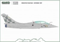 Model Maker Decals MD72206 Croatian Dassault Rafale - Generic set and masks 1/72