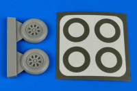 Aires 4649 F4U-5 Corsair wheels & paint masks 1/48