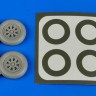 Aires 4649 F4U-5 Corsair wheels & paint masks 1/48