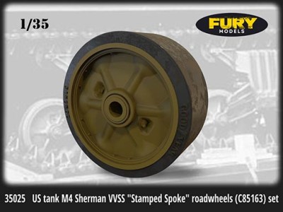 Fury Models 35025 US tank M4 Sherman VVSS &quot;Stamped Spoke&quot; roadwheels (C85163) set 1/35
