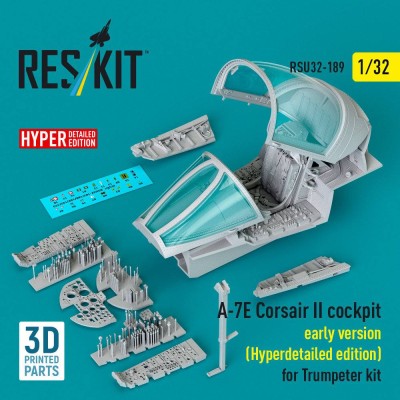 Reskit U32189 A-7E Corsair II early cockpit Hyperd.(TRUMP) 1/32