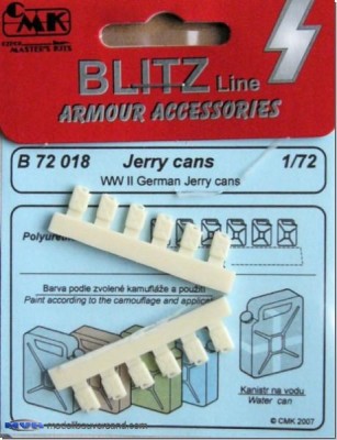CMK B72018 WW II German Jerry Cans 12 pcs 1/72