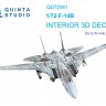 Quinta studio QD72061 F-14B (GWH) 3D Декаль интерьера кабины 1/72