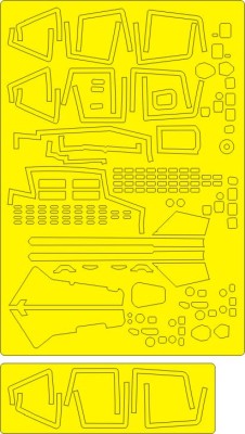 New Ware NWA-M0832 Маска Su-27UB EXPERT (GWH L4827) маска 1/48