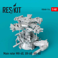 Reskit RSU48-0114 Main rotor MH-60, UH-60, HH-60 (ITA,REV) 1/48