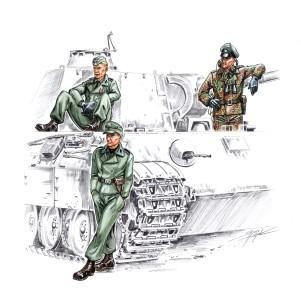 CMK F72141 Waffen SS tankers WW II (3 fig. ) 1/72