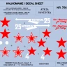 Weikert Decals 706 Markings for IL-2 M3 attack aircraft - pt.4 1/72