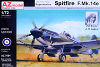Az Model 76004 Spitfire F.Mk.14e - J.H.Lacey (2x camo) 1/72