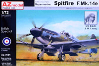 Az Model 76004 Spitfire F.Mk.14e - J.H.Lacey (2x camo) 1/72