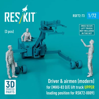 Reskit F72073 Driver &amp; airmen (modern) (for RSK72-0009) 1/72