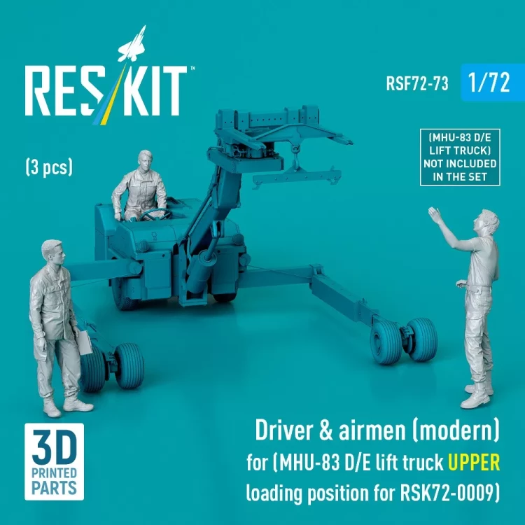 Reskit F72073 Driver & airmen (modern) (for RSK72-0009) 1/72