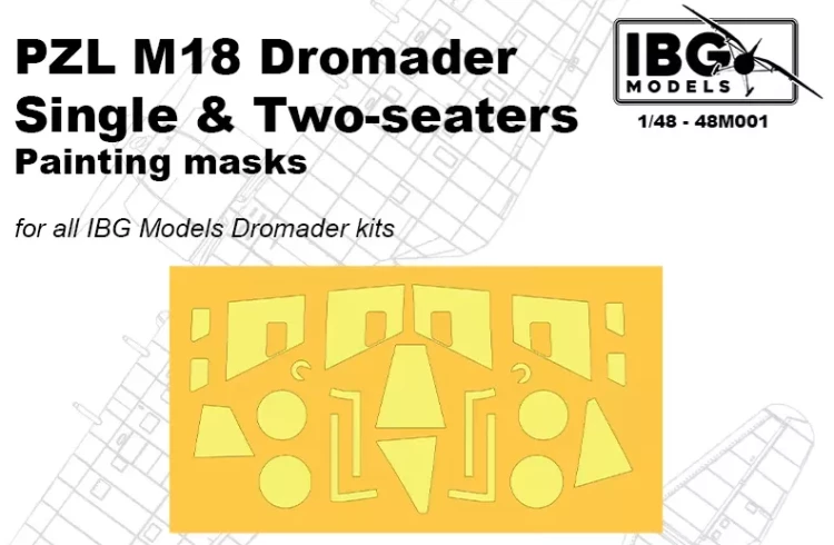 IBG M4801 PZL M18 Dromader Painting Mask set (IBG) 1/48