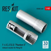 Reskit U48469 F-4 (E,J,F,G,S) 'Phantom II' exh.nozz. (MENG) 1/48