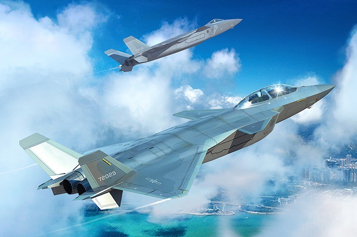 Trumeter 05864 Китайский истребитель J-20S «Mighty Dragon» 1/48