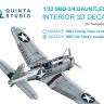 Quinta studio QD32279 пилота SBD-3/SBD-4 Dauntless (Trumpeter) 1/32