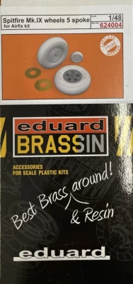 Eduard 624004 BRASSIN Spitfire Mk.IX wheels 5spoke (AIRF) 1/24