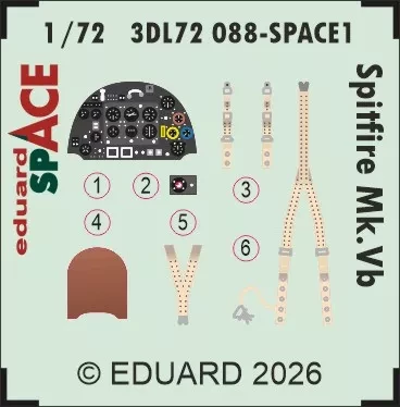 Eduard 3DL72088 Spitfire Mk.Vb SPACE (IBG) 1/72