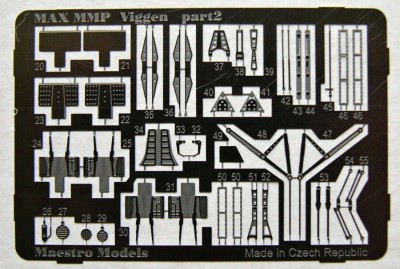 Maestro Models MMCP-7208 1/72 JA37 Viggen interior &amp; exterior set