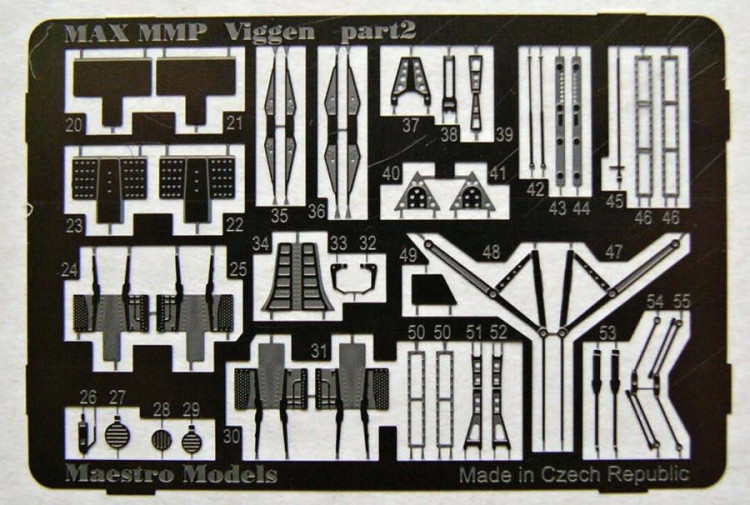 Maestro Models MMCP-7208 1/72 JA37 Viggen interior & exterior set