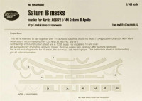 New Ware NWA-M0052 1/144 Mask Saturn IB Apollo (AIRFIX A06172)