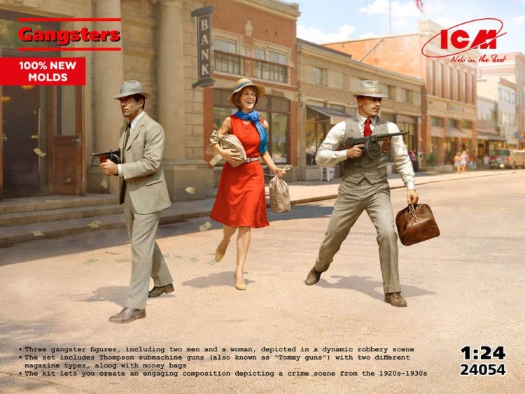 ICM 24054 Gangsters (3 fig.) 1/24