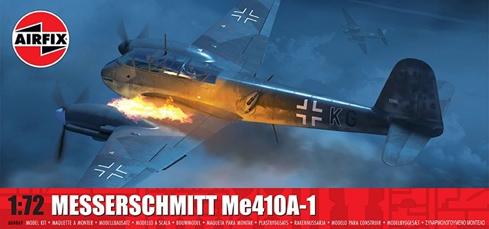 Airfix 04069 Messerschmitt Me-410A-1 with a new nose armament parts and ordnance 1/72