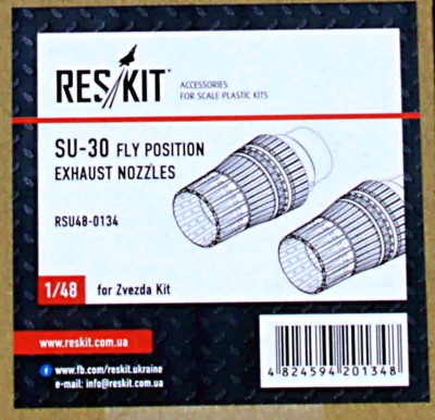 Reskit RSU48-0134 Su-30 fly position exh.nozzles (KITTYH) 1/48