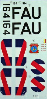 LF Model C7267 Decals B-25H over Uruguay Part I. (HAS) 1/72