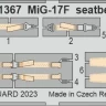 Eduard FE1367 MiG-17F seatbelts STEEL (AMMO) 1/48