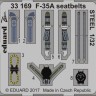 Eduard 33169 F-35A seatbelts STEEL 1/32