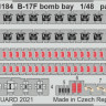 Eduard 491184 B-17F bomb bay (HKM) SET 1/48