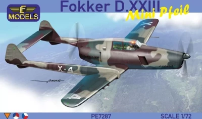 Lf Model P7287 Fokker D.XXIII Mini Pfeil (4x camo) 1/72