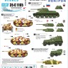 Star Decals 35-C1165 Axis Tank Mix # 4. Vlasov's Russian Liberation Army. ROA / POA. BA-10M, Jagdpanzer 38(t) Hetzer, Soviet T-34 model 1941, plus generics 1/35