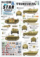 Star Decals 35-C1399 Frundsberg # 4.10. SS-Panzer Division.Sturmgeschutz/StuG.III Ausf.G and Sd.Kfz.251/1 Ausf.D, Sd.Kfz.251/3 Ausf.D, Sd.Kfz.251/9 Ausf.D 1/35