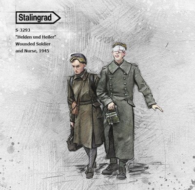 Stalingrad 3293 Wounded Soldier and Nurse 1/35