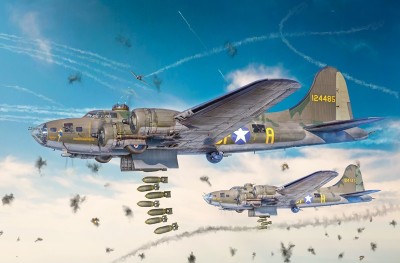 Italeri 01487 B-17F ЛЕТАЮЩАЯ КРЕПОСТЬ 1/72