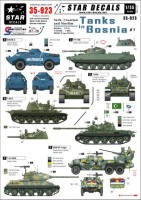 Star Decals STAR35923 Tanks in Bosnia #1 Serbian, Croatian and Muslim AFVs 1/35