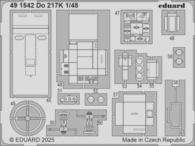 Eduard 491542 SET Do 217K (ICM) 1/48