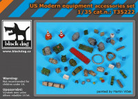 Black Dog T35222 US modern equipment accessories set 1/35