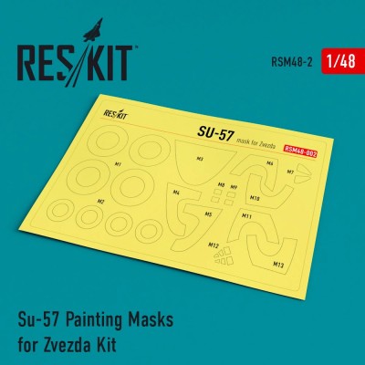 Reskit RSM48-0002 Su-57 Painting Masks (ZVE) 1/48