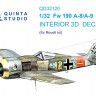 Quinta studio QD32120 Fw 190 A-8/A-9 (Revell) 3D Декаль интерьера кабины 1/32