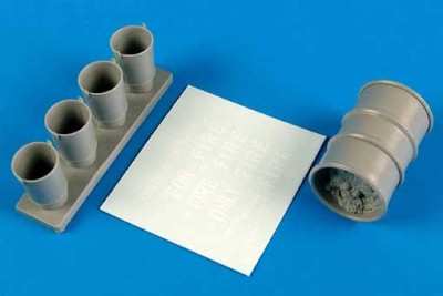 Aerobonus 320021 Fire drums and buckets 1/32