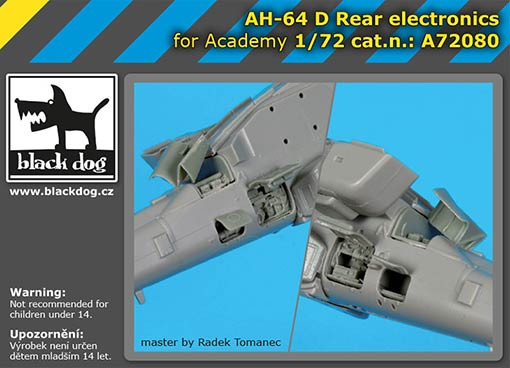 BlackDog A72080 AH-64D Rear electronics (ACAD) 1/72