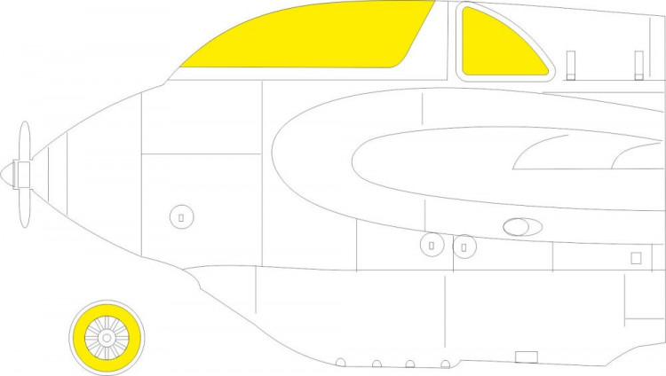 Eduard EX794 Mask Me 163B (GASP.MOD.) 1/48