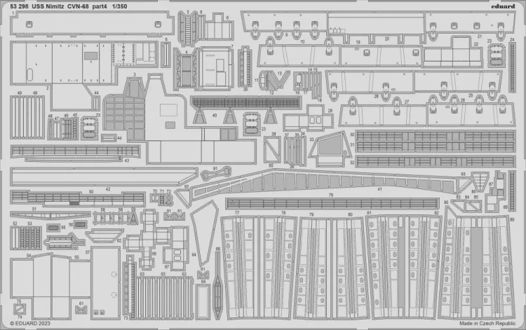 Eduard 53298 USS Nimitz CVN-68 part 4 (TRUMP) 1/350