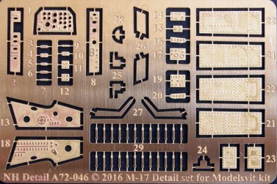 NH Detail NHA72-046 Myasishchev M-17 Detail Set 1/72